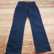 NEW Dickies Jeans Mens 32x34 Blue Straight Flex Workwear Denim Outdoors Adult 