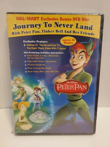 Journey to Never Land neverland Disney Fairies & Perer Pan Exclusive DVD New