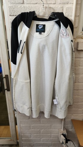 NFL Cincinnati Bengals Men's 2XL Full Zip Hooded Sweatshirt White Black Gray - Picture 5 of 6