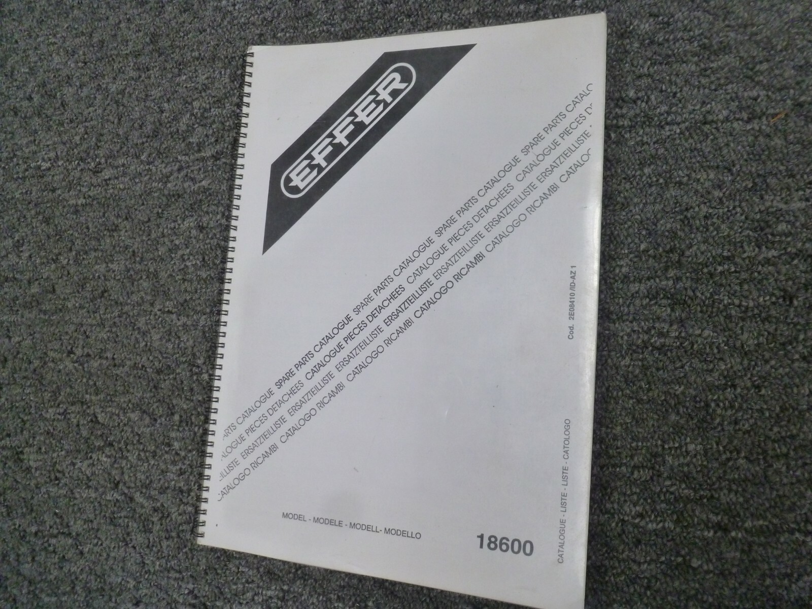 Effer 18600 Truck Mounted Crane Parts Catalog Manual eBay