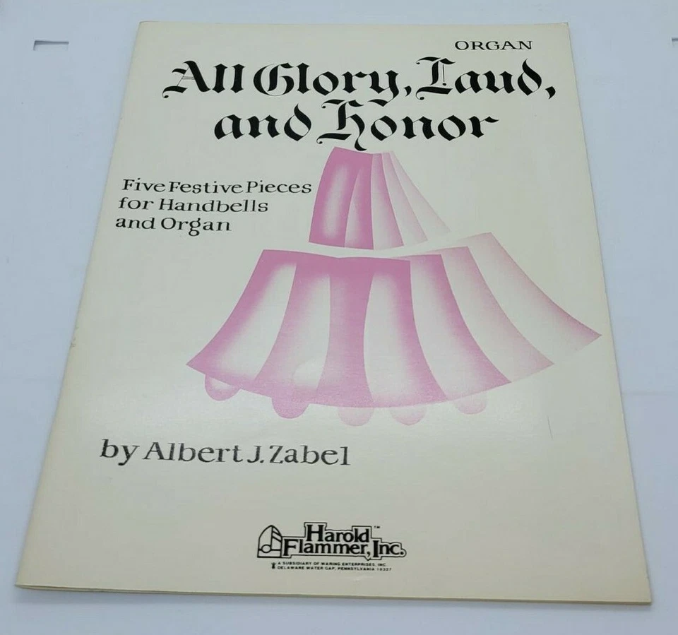 All Glory Laud and Honor Handbells Organ Albert Zabel Harold Flammer Sheet Music - Image 3 of 4
