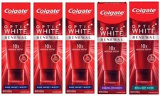 Colgate Optic White RENEWAL Toothpaste 3 oz ea Exp 08/2025 (Mixed Lot of 5)