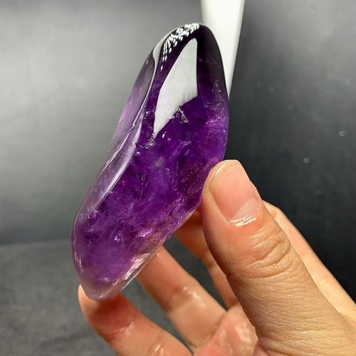 265g Top Natural amethyst Quartz Crystals Rough polishing Reiki healing gift - Picture 9 of 9