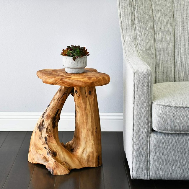 The Curated Nomad Vella Rustic Multicolor Chair Side Table For Sale Online Ebay