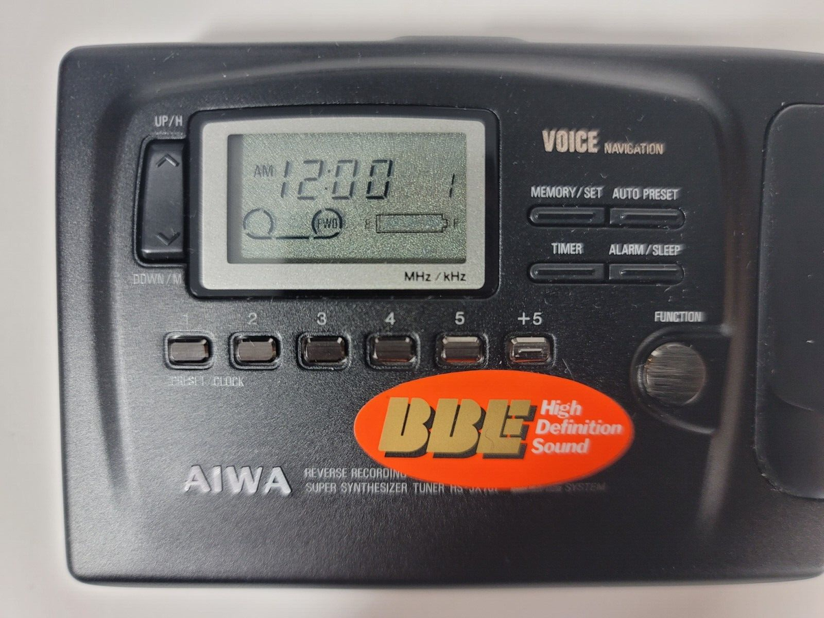 AIWA HS-JX70 カセットプレーヤー AIWA HS-JX70 Stereo Radio Cassette Recorder Player Black