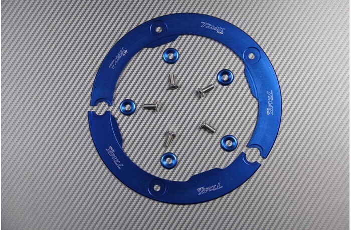 Couvre poulie bleu en alu pour TMAX 530 SJ09 2015-2016
