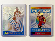 2020-21 Panini Illusions CLEAR SHOTS + AMAZING Sapphire Trae Young ACETATE Hawks