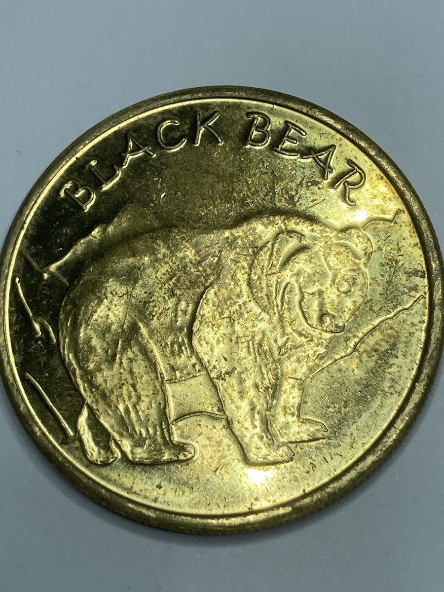 RARE LARGE BLACK BEAR TOKEN CAPE MAY COUNTY PARK & ZOO NEW