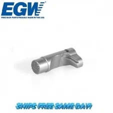 EGW HD Higher Shelf Mag Catch Checkered SS Extended Button NEW! # 11121