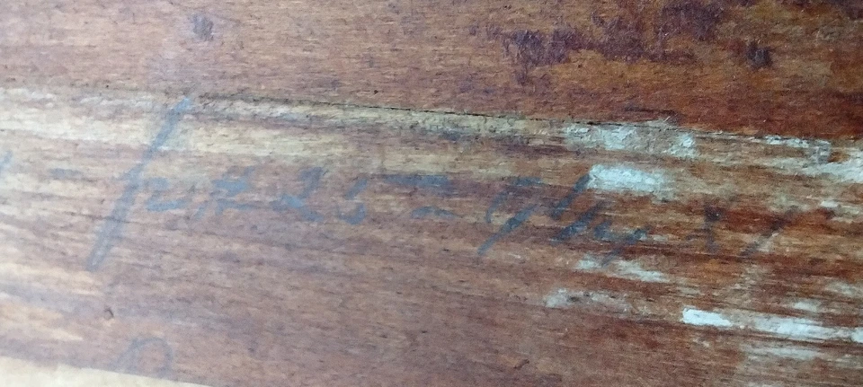 Antiguo yeso sobre marco de madera y litografía renacentista dama niña Foto 3 de 4