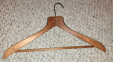 Vintage Wooden Clothes Hanger - no markings