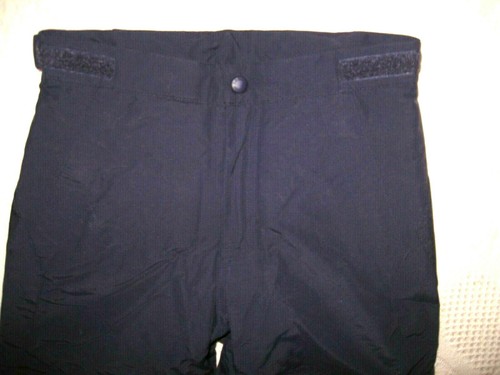 L.L. BEAN KIDS SNOW PANTS SKI PANTS SZ 6 X 22" NAVY BLUE NYLON SHELL THINSULATE - Picture 4 of 6