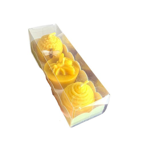 Bee Happy Gift Pack 3 Candles - Pure Beeswax Candle - Picture 3 of 5