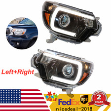 For 2012-2015 Toyota Tacoma Led Drl Bar Projector Headlights Headlamp Leftright For 2012-2015 Toyota Tacoma Led Drl Bar Projector Headlights Headlamp Leftright