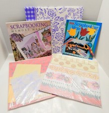 Memories Direct Scrapbook Lavender Album Papers Instruction Books Stickers Lot