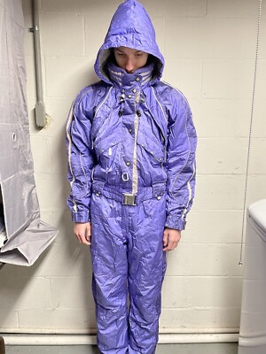 スキー Silvy Vintage - Men's ski suit Silvy Vintage 90's Men's Green/ Blue/ Yellow Ski Suit One Piece