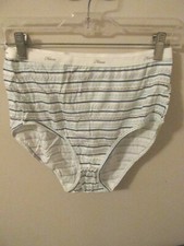 816J1 Hanes 26769 Cotton Comfort Blue Striped Briefs 5 Pack 7/L
