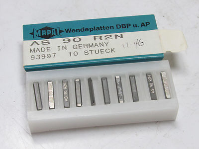 10 pcs MAPAL AS 90 R2N Carbide Cut Off Blades Inserts GERMANY