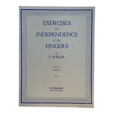 Exercises For Independence of the Fingers Songbook Sheet Music 1967 I. Philipp