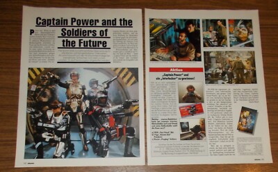 Seltene Werbung CAPTAIN POWER AND THE SOLDIERS OF THE FUTURE Film Toys 1988
