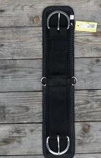 Tex Tan Western Straight No Slip Black Neoprene Nylon Girth 24" 19058