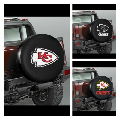 Kansas City Chiefs Auto Car Tire Cover Spare Tire Cover Universal