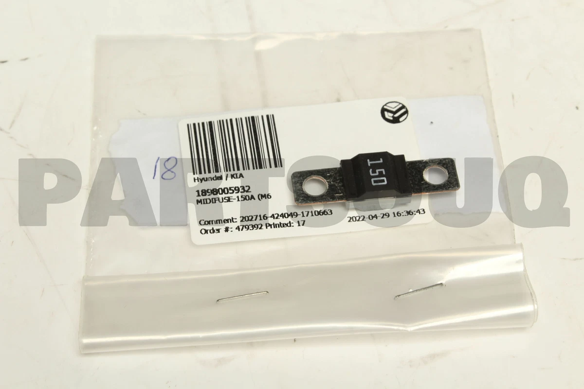 1898005932 Genuine Hyundai / KIA MIDIFUSE-150A (M6) | eBay 