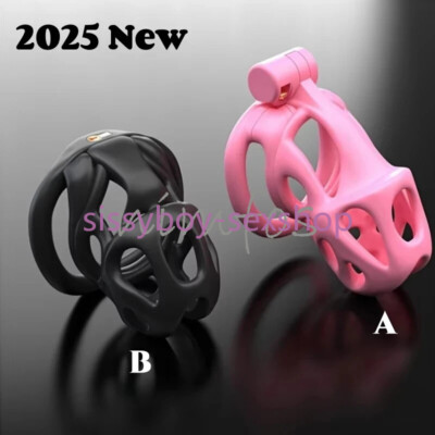 2025 Male  Chastity Cage Device Male with 4 Size Rings Lock