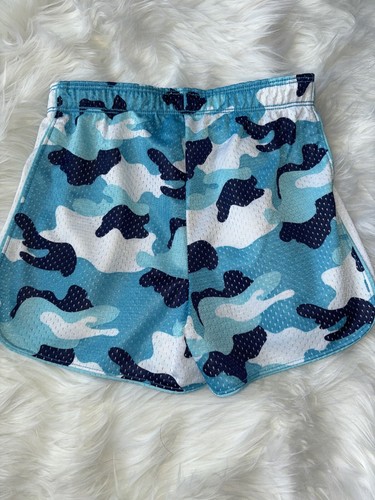 Justice Girls Sz. 10 Blue Camo Classic Sport Shorts. Exc. Condition - Picture 8 of 9