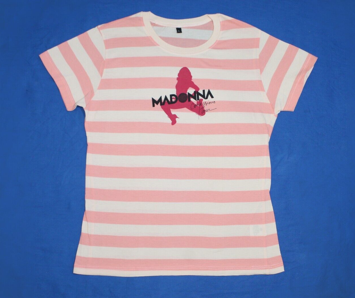 Y2K 2006 Madonna Shirt Confessions Tour Dance Pop Back Seam