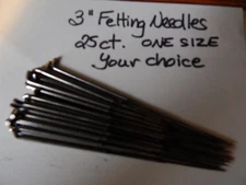 Bethany Arts-25 of your choice 3" FELTING NEEDLES-STAR,SPIRAL,REVERSE,TRI,CROWN 