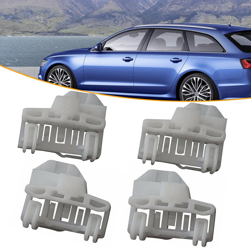 4* Front Driver Passenger Side Window Regulator Repair Clip For VW Passat Audi - Image 4 of 4