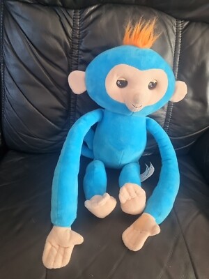 Fingerlings HUGS - Borisblau 16 Zoll - Interaktiver Plüsch-Affe von WowWee