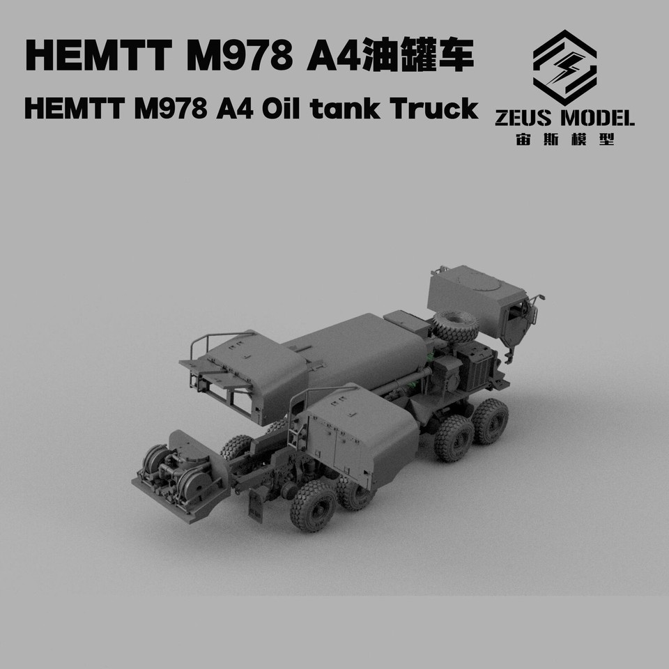 Kit De Modèle Réduit Camion Tactique Oshkosh 10x10 - Maquette 3D Imprimée Résine échelles 1/144, 1/72, 1/87
