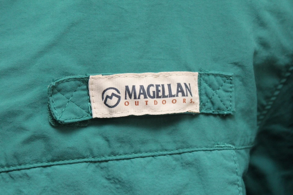 Magellan Vented Fishing Shirt Nylon Teal Relaxed Fit Wicking Long Sleeve Mens XL - Image 4 of 4