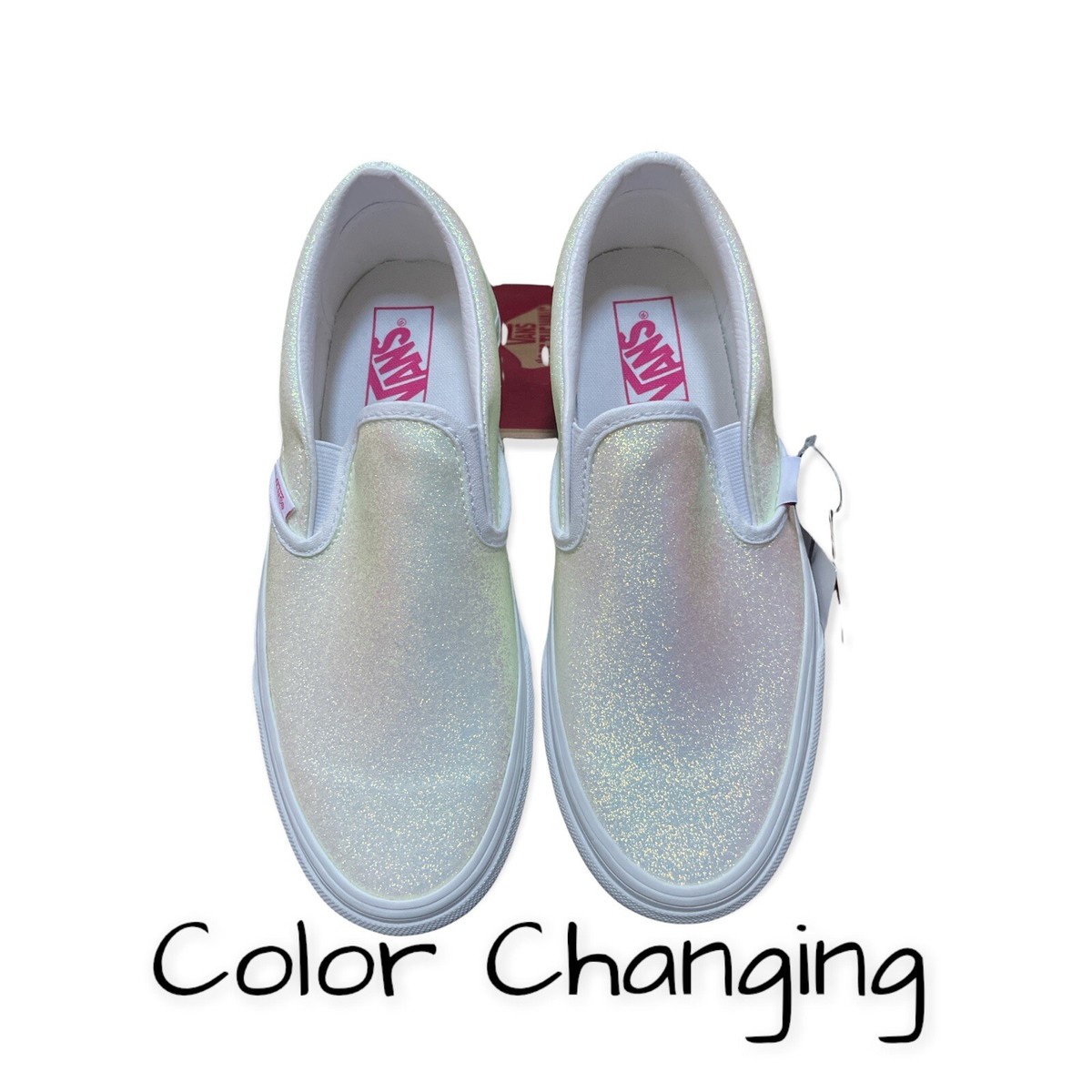 Vans UV Glitter Classic Slip-on Shoes Men Size 10.5 No Box NIB!!! Vans Slip-Ons color changing 6 (36.5) | Mercari main image 3
