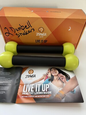 Zumba Gold Live It Up Boxed 1 LB Shaker Sticks (Set Of 2) Dance Cardio FitnessG1