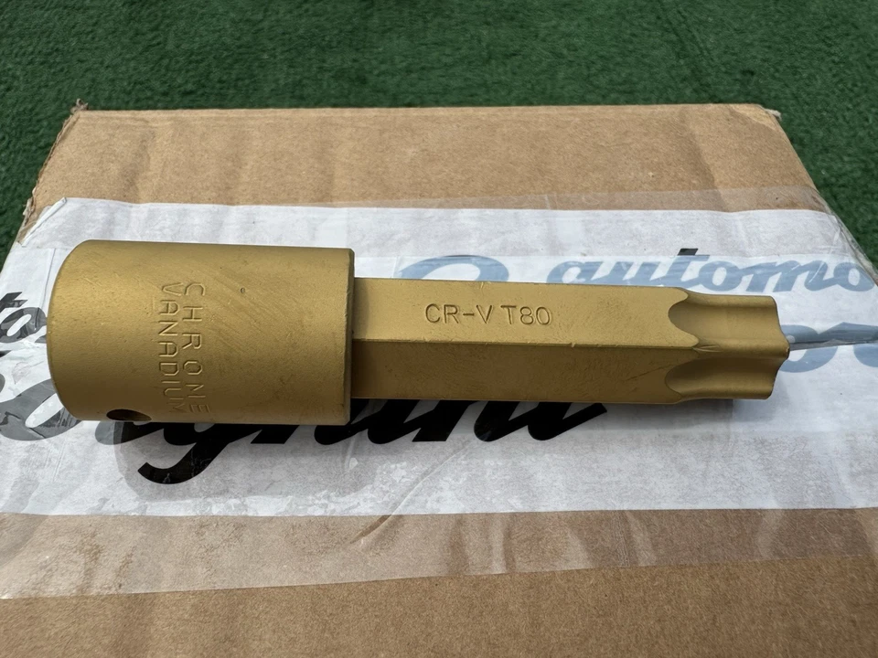 900000385 Genuino Lamborghini Torx Herramienta de Rueda T80 Llave de Perno OEM DORADO NUEVO Foto 2 de 4