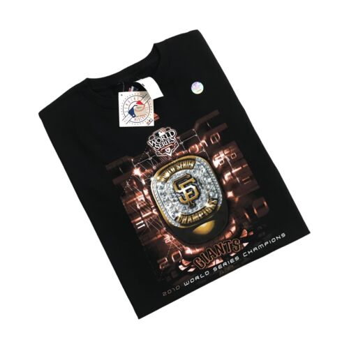 Majestic Giants 2010 Championship Ring Shirt XL Herren AOP All Over Print MLB Neu in OVP