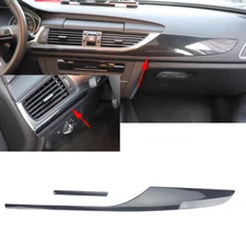 Fit For Audi A6L 12-2018 ABS Carbon Fiber Central Console Instrument Strip Cover