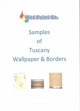 Samples of Tuscan Wallpaper or Border in Wet Paint Company Store