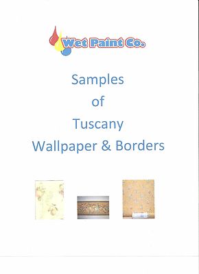 Samples of Tuscan Wallpaper or Border in Wet Paint Company Store