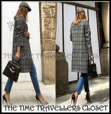 Zara Wolle Karo Kariert Wolle Karo Mantel ASO Royal Celebrity Kate GR XS 8 36 4