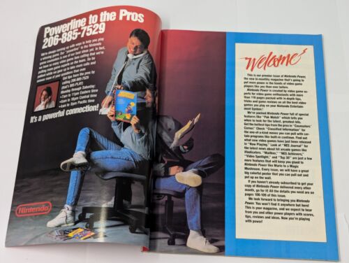 Nice Cover/Color! Nintendo Power Magazine Issue #1 Mario 1988 July/Aug No Poster - Imagen 2 de 12