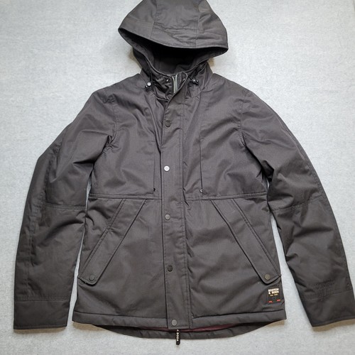 Scotch & Soda Jacke Herren Medium Kapuze schwarz durchgehender Reißverschluss AMS Couture Oberbekleidung