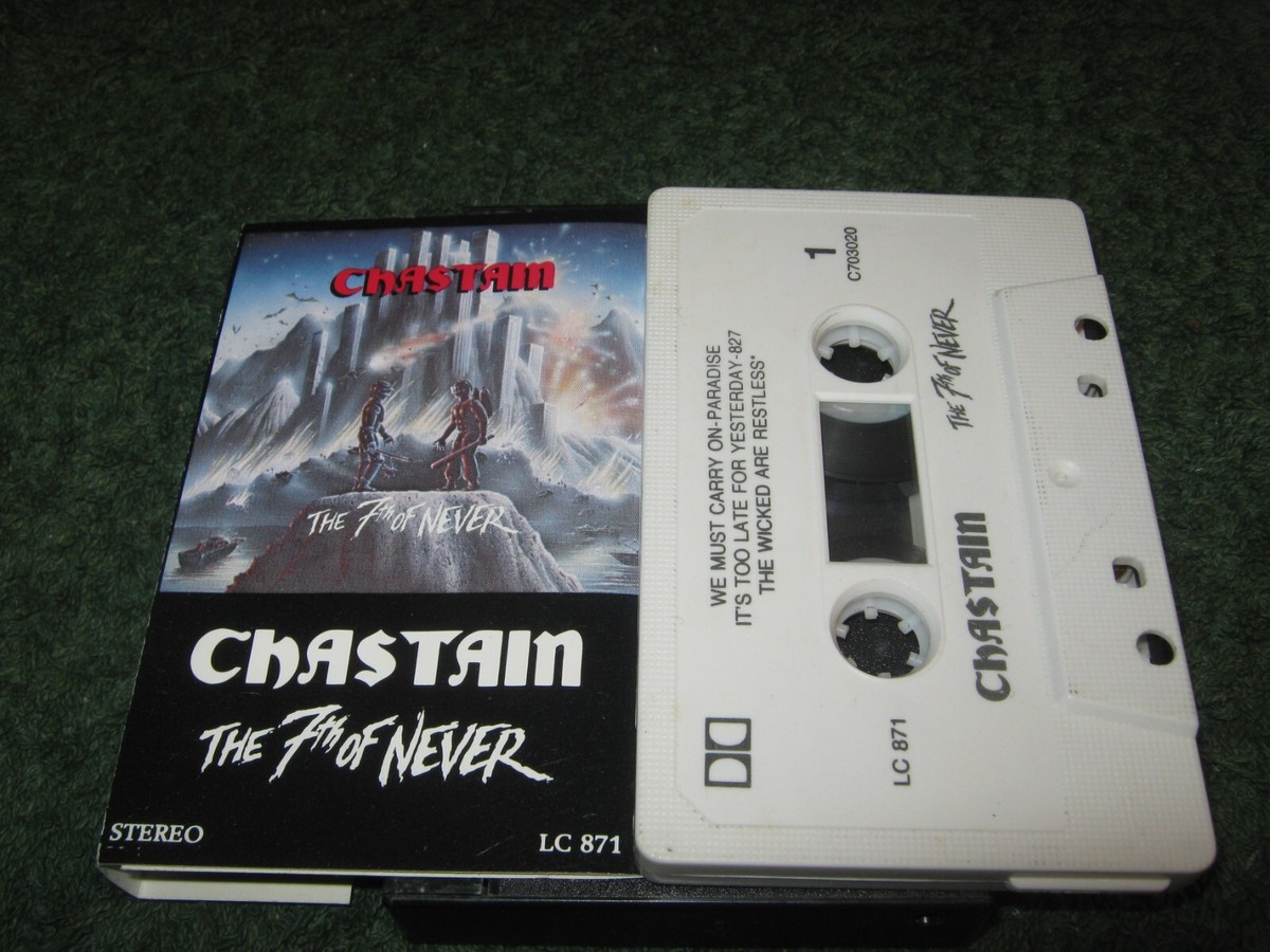 David T] Chastain - The 7th [seventh] Of Never (cassette) leather