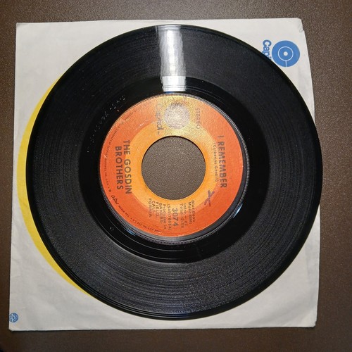 THE GOSDIN BROTHERS I Remember / Just Like The Wind 45 RPM Vinyl Record - Picture 7 of 13