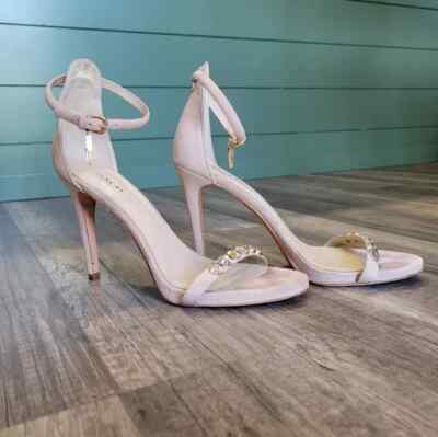 Coach Jacklyn Daisy Rivets Suede Ankle Strap 4