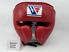 Winning FG-2900 Headgear Face Guard Type Red Size L Boxing Helmet Japan New