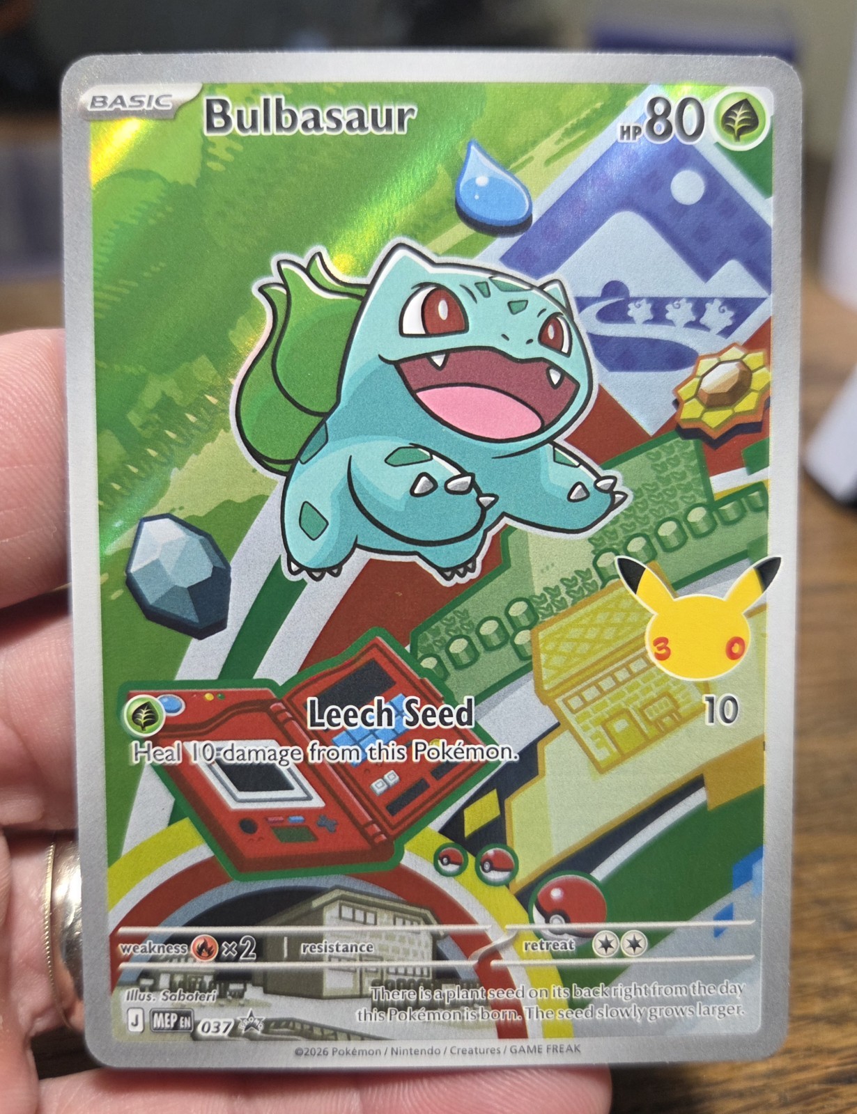 Pokémon TCG Bulbasaur 037 2026 Holo Promo